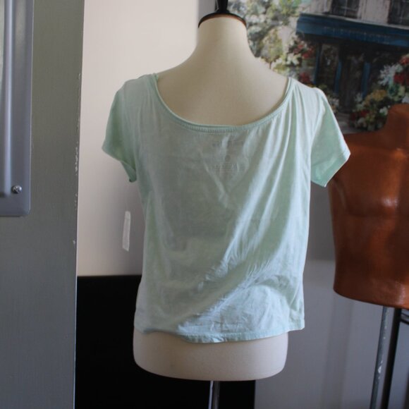 Brooks & Dunn Juniors XS Crop Top Shirt - Mint Green - Country Band Music - NWT - Picture 5 of 7